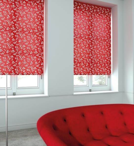 coloured roller blinds