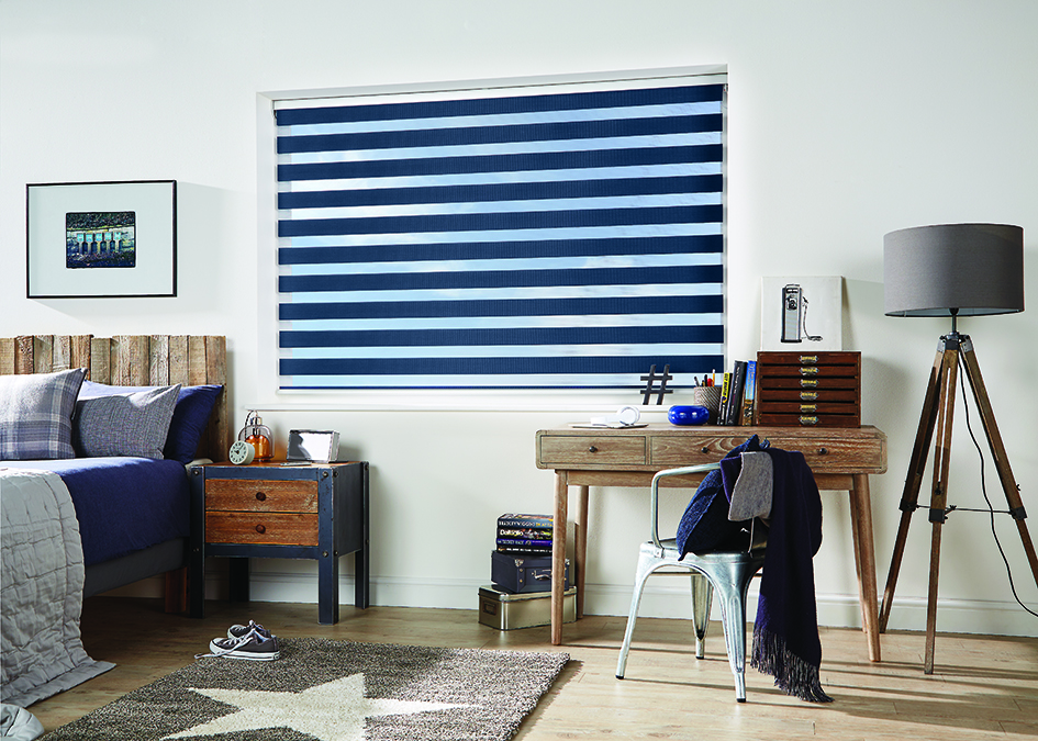 Blue vision blinds