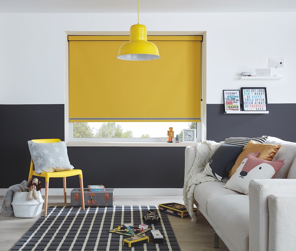 Yellow Coloured Blinds