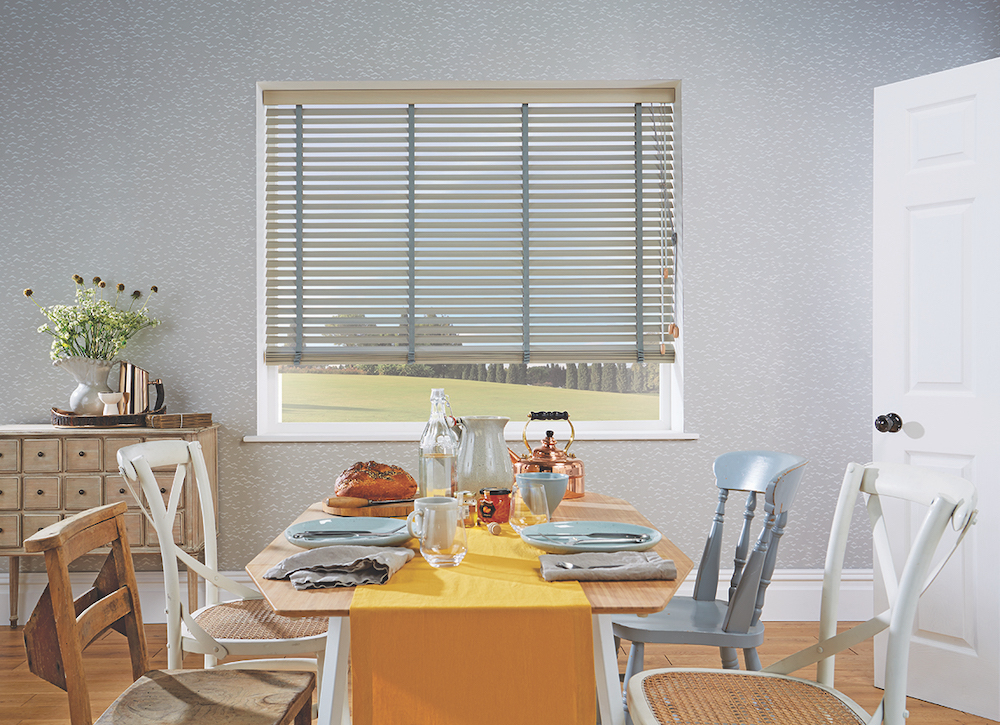 Venetian blinds to stop glare 