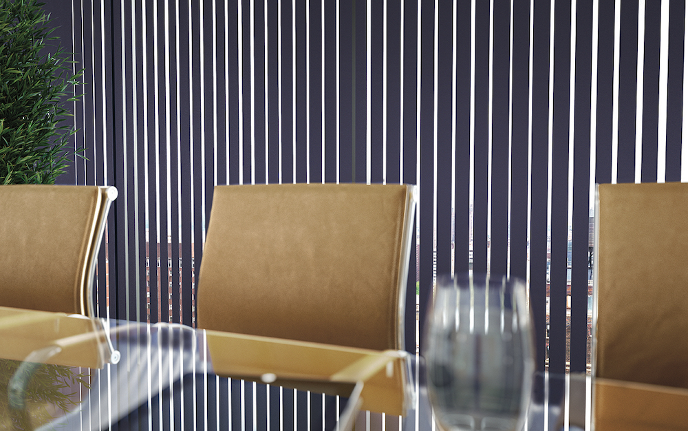 Vertical commercial blinds