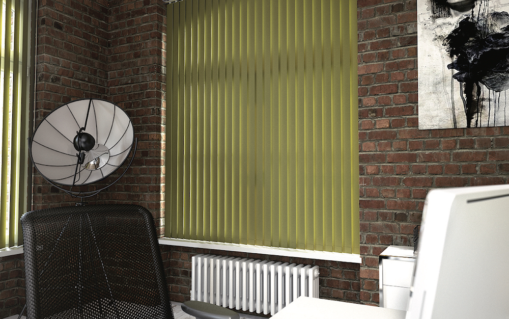 Vertical blinds for offices