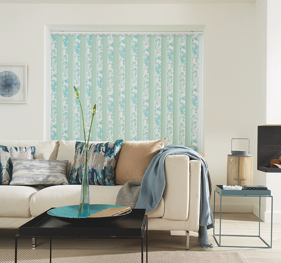 Patterned vertical blinds